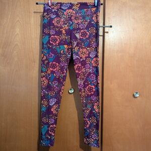 LuLaRoe TC Purple Floral Leggins